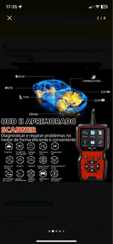 Scanner Automotivo Obd2 Launch Diagnóstico V519 Em Português