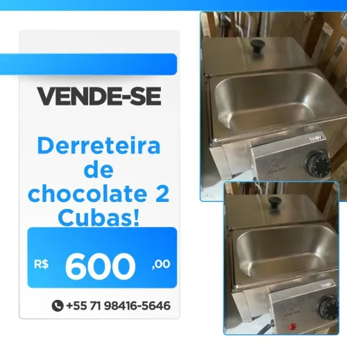 Derreteira de chocolate 2 cubas