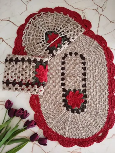 kit de crochê