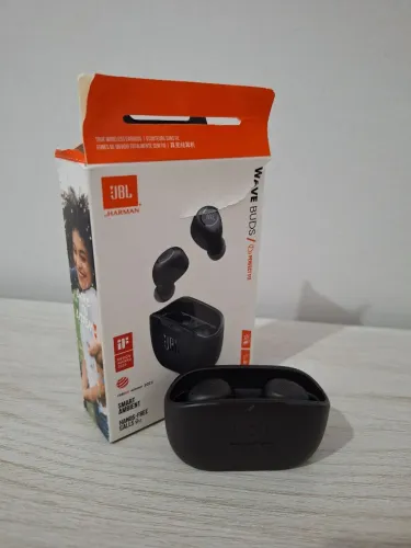 JBL Wave Buds TWS Preto Bluetooth Fone de Ouvido Sem Fio