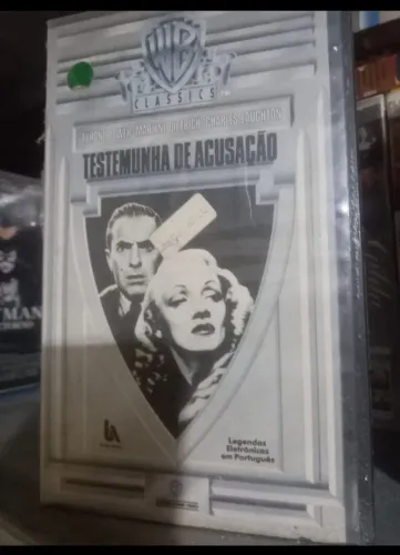Fita VHS Filme "Testemunha de acusação" Clássico