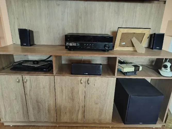 Home Theater YAMAHA com caixas e Sub Ativo JBL