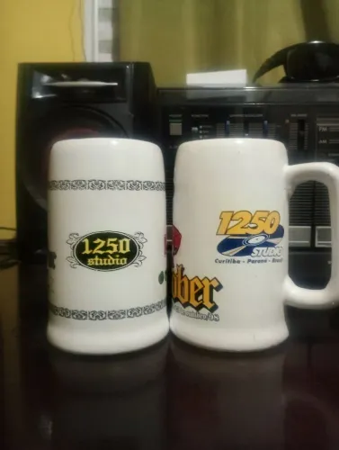 Par de canecas de chopp Studio 1250-anos 90