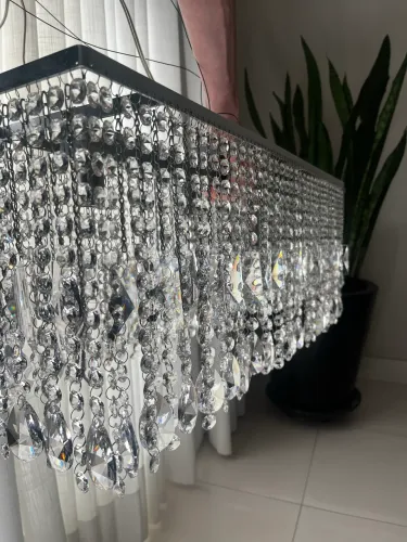Lustre Pendente Retangular Cristal Yamamura 