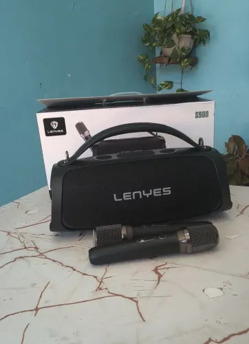 Caixa 120w com 2 microfones