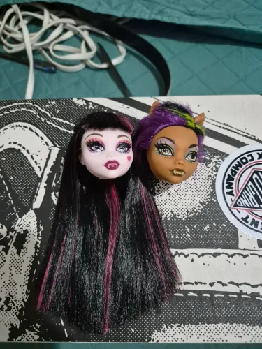 Cabeça draculaura schools out e clawdeen pack hoeleen
