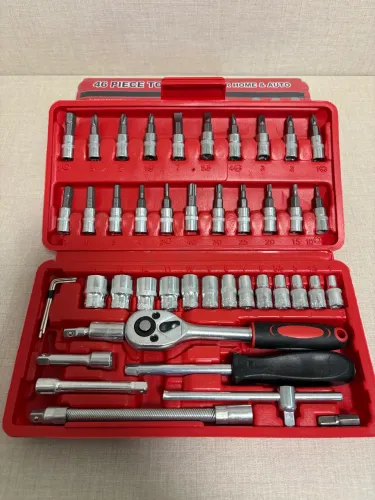 Kit de Ferramentas 46 Peças - Completo para Casa e Automóveis