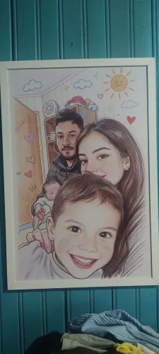 Quadro moldurado personalizado 