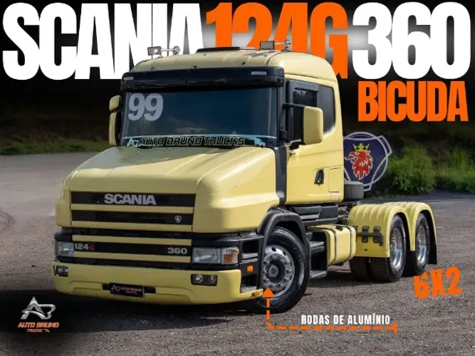Scania 124G 360 1999 6x2 Bicuda - 6 Rodas Alumínio Polidas + Pintura Muito Conservada