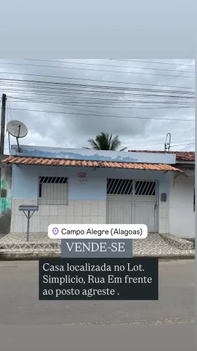 Casa Aconchegante com 2 Quartos (Sendo 1 Suíte) em Campo Alegre