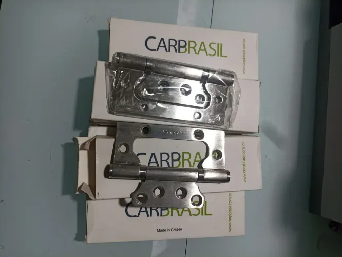 Vendo 6 par dobradiça inox nova 150zap *92