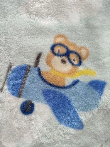 Manta bebê menino toque macio 