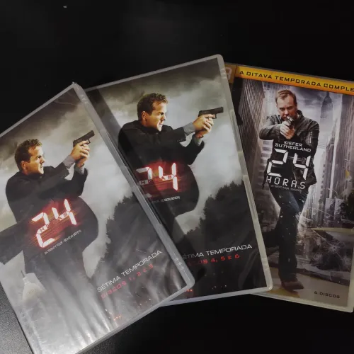 Combo dos Dvds da série 24 horas da sétima e oitava temporada