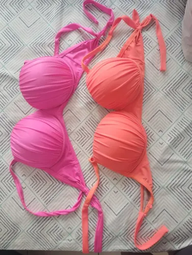 Biquíni - Sutiã EGG Rosa e coral!
