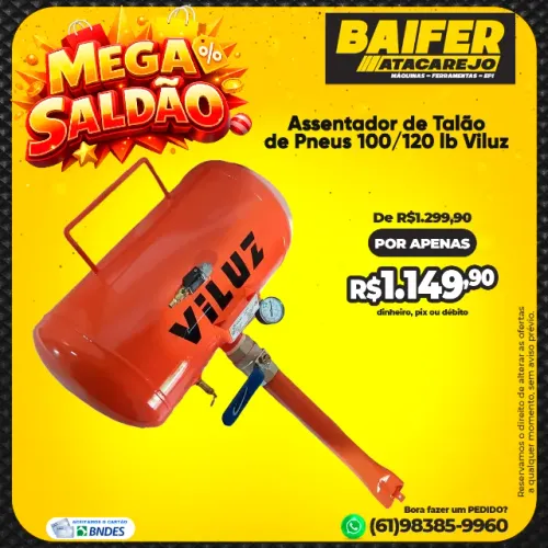 Assentador de Talão de Pneus 100/120 lb Viluz