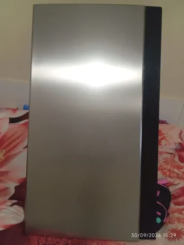 Porta de geladeira de inox