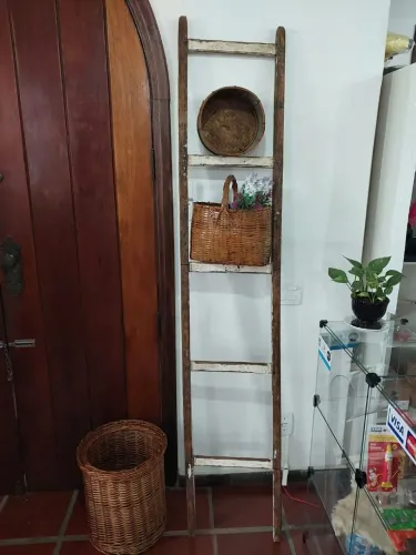 Escada antiga original - vintage farmhouse 197cm x 38cm