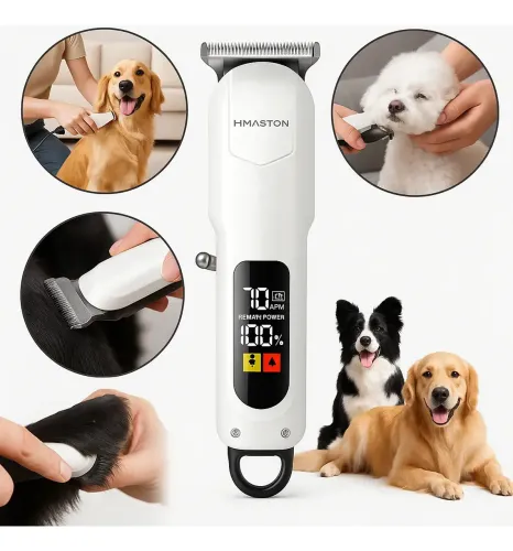 Máquina De Tosa Profissional Sem Fio Para Cães E Gatos