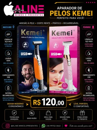 APARADOR DE PELOS KEMEI KM-1900