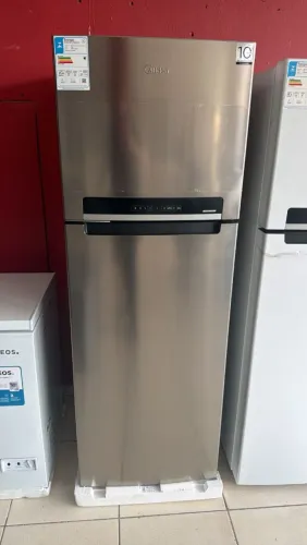 Geladeira Midea 394L Inox Frost Free - Nova