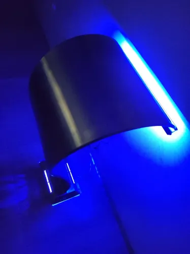 Cascata para piscina Aço inox com Led Personalizada Alto Padrão 