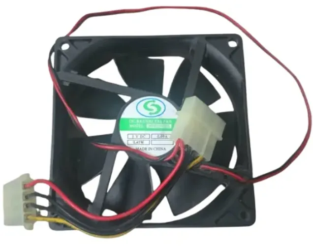 Ventoinha cooler básico genérico 120 mm 5V DC 0,09A 0,45W p/ computador desktop (fan)