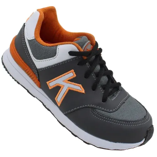 Tênis Infantil Masculino Juvenil Meninos Escolar Grafite 359G