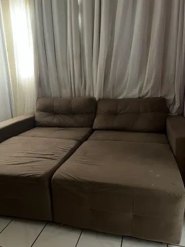 Sofá-Cama Retrátil Grande e Confortável