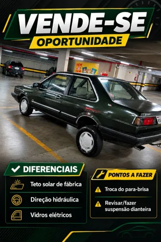 Volkswagen Santana Glsi / GLS 1.8/ 2.0 (álcool) 1991