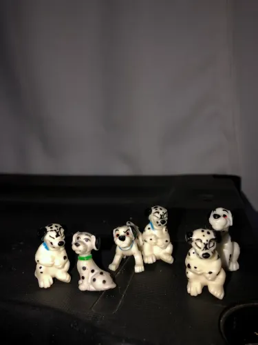 Lote Miniaturas 101 Dálmatas Disney - Coleção Promocional Vintage