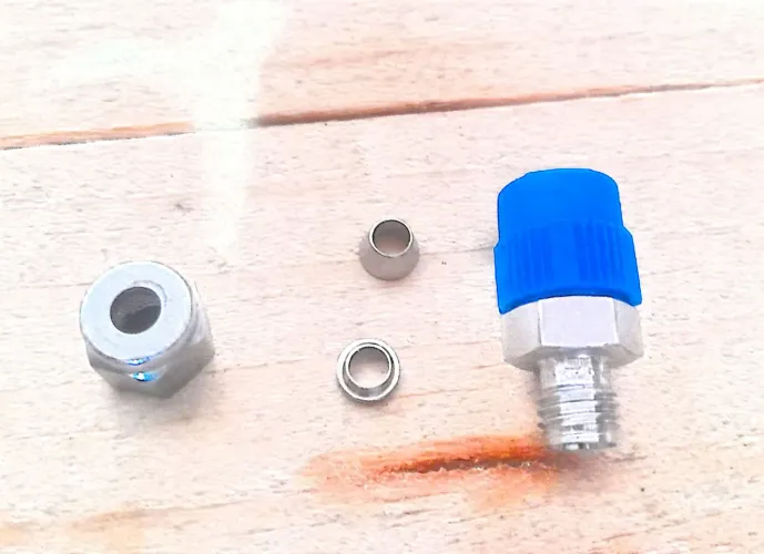 conexão tubo od. 1/4x1 4 macho npt reto aço inoxidável hy lok