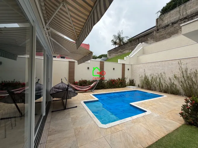 Excelente casa de condomínio à venda em Vinhedo-SP, bairro Bosque, 4 quartos, 4 suítes, 2