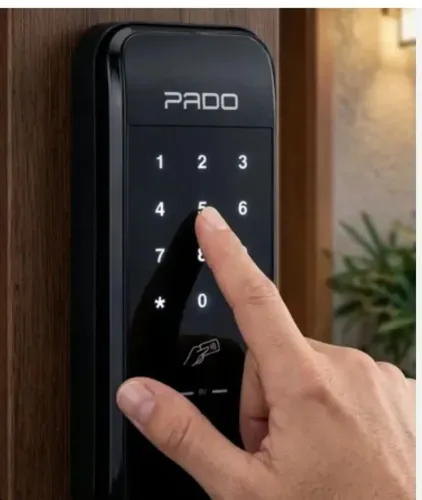 Fechadura digital de sobrepor Pado FDS 50 INSTALADA