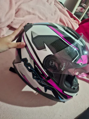  capacete Norisk Razor Speedmax Branco/rosa