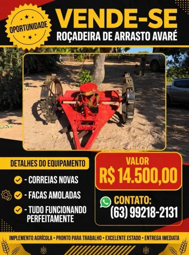 VENDO ROÇADEIRA DE ARRASTO!