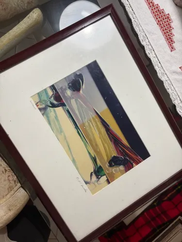 Conjunto de Quadros Fotográficos Artísticos Assinados ? Moldura em Madeira