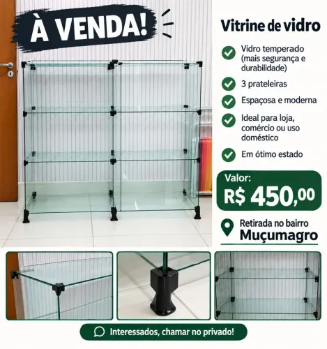 VITRINE DE VIDRO