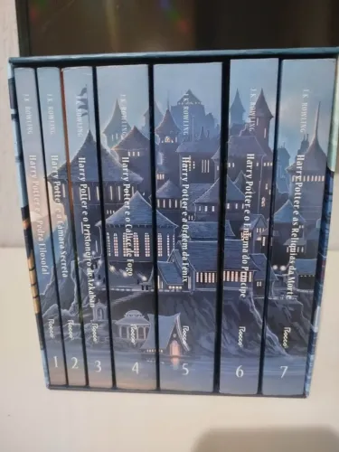 Coleção Harry Potter - Box do castelo/caixa azul