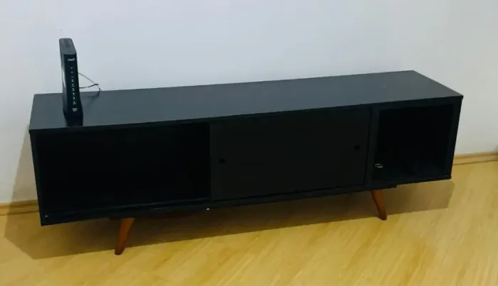 Rack Estante para TV Sala Quarto Preta