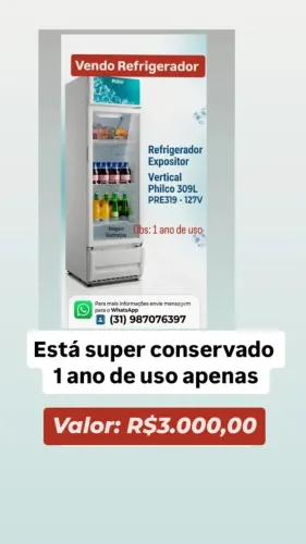 Refrigerador semi novo