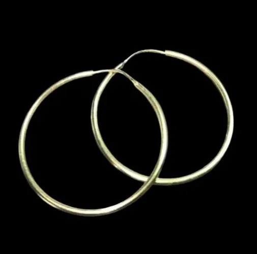 argola MÉDIA de prata banhada a ouro<br>Valor: 170<br>Fazemos entrega
