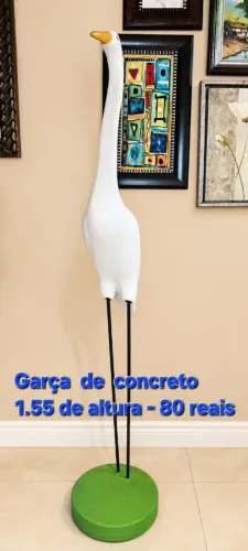 Garça de concreto