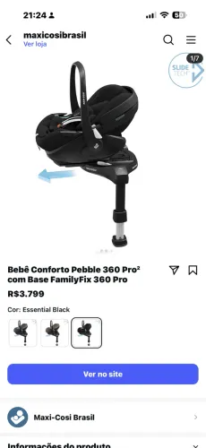 Vendo bebê conforto Máxicosi