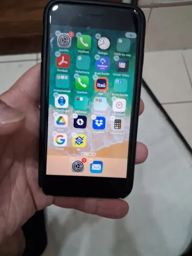 Iphone 8 256g preto funcionamento perfeito posterior rachado