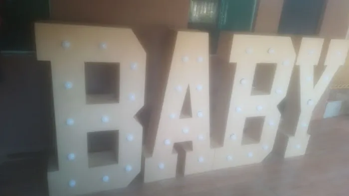 Letras Baby gigatentes em MDF