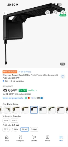 Chuveiro elétrico