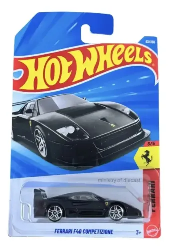 Hot Wheels - Ferrari F40 Competizione (Preta) e (Vermelha)