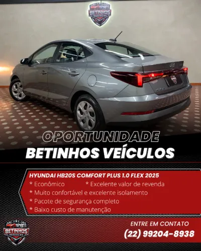 Hyundai HB20S Comfort Plus 1.0 Flex 12V Mec. 2025