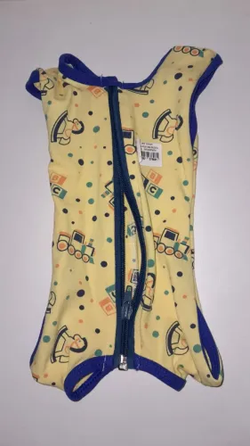 Roupa Cirúrgica Pet Cães e Gatos Pós Castração Estampada Zíper - Entrega Hoje