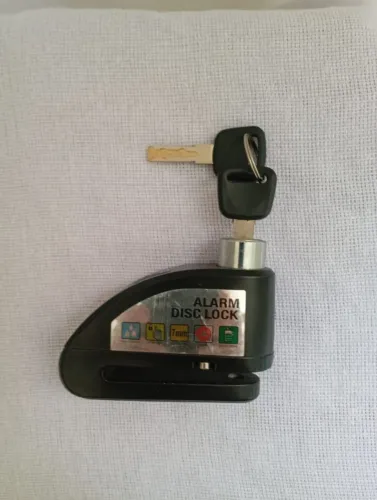 Trava disco  Motos, bike, com alarme sensor Movimento